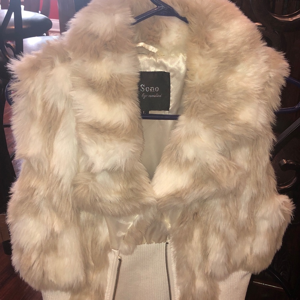 Faux Fur Sweater Vest